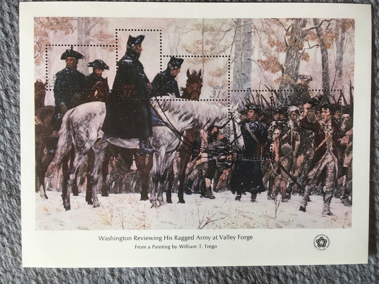 Tutti i francobolli: USA 4 Sonderblocks Bicentennial 1976 ** – Usato da Nesslau venduto da zueri6 3