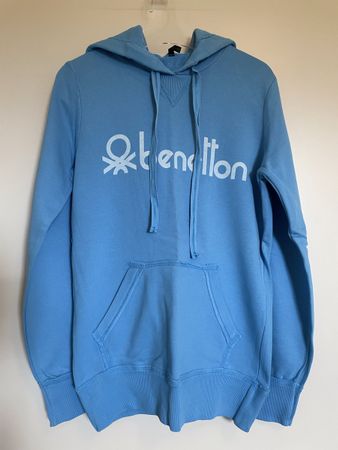 Benetton Hoodie Bleu Clair Taille S