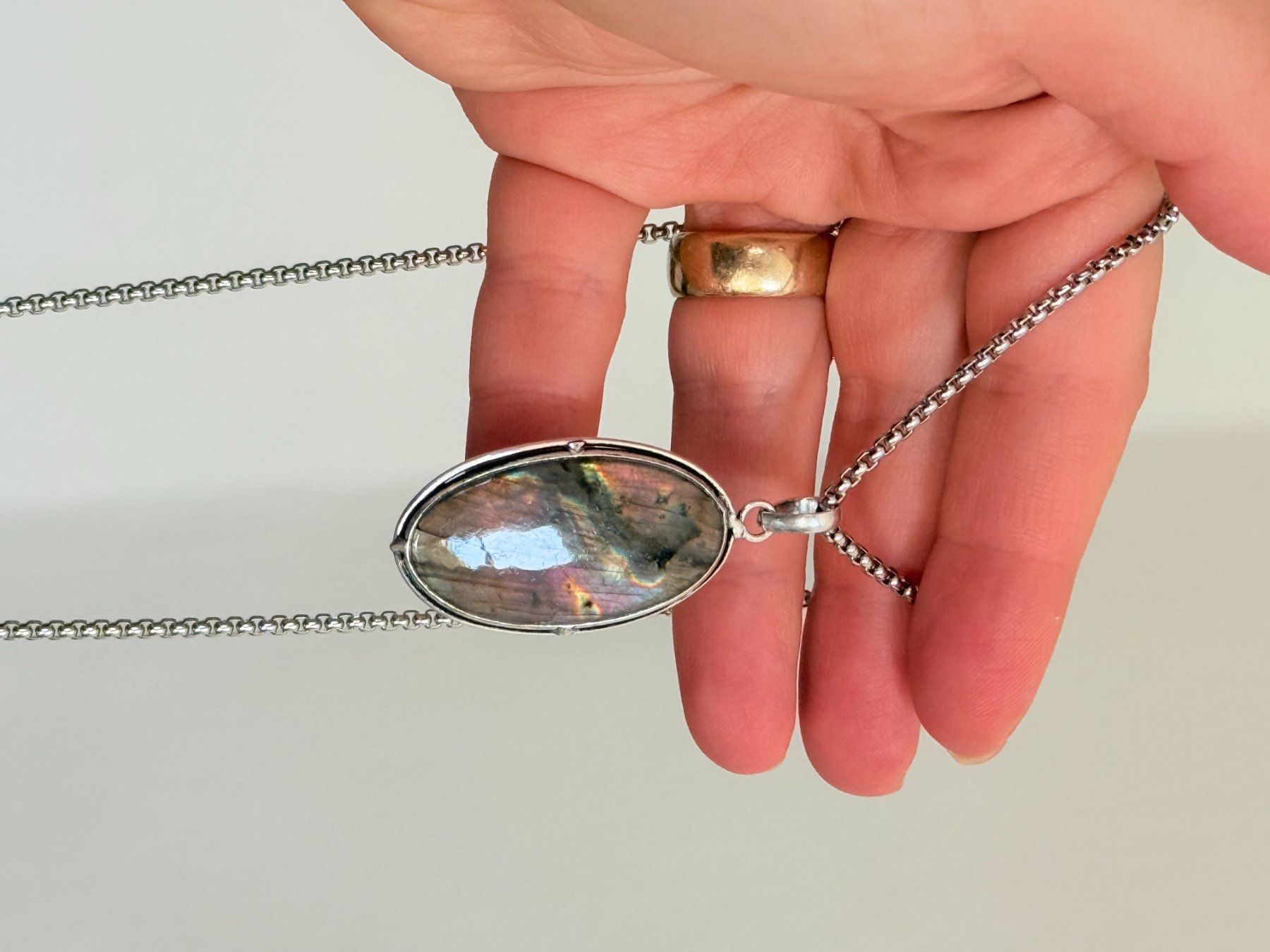 Catenine: Collier avec Labradorite – Nuovo e nell'imballaggio originale da Genève venduto da AWWA 6