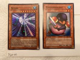 Yu-Gi-Oh Karten Suijin und Pinguinsoldat