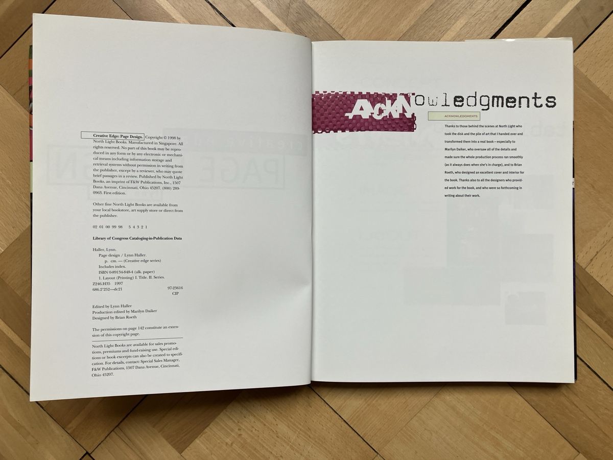 Libri: Fachbuch: Creative Edge Page Design von Lynn Haller – Usato da Zürich venduto da kriszardo 2