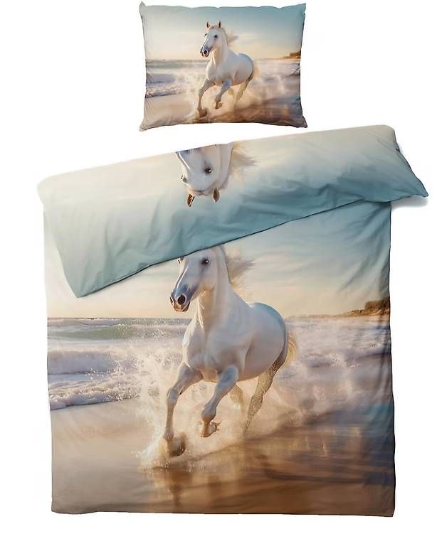 Bettwäsche: Parure de lit Cheval  160 x 210 cm neuve – Gebraucht aus Massongex von noyane