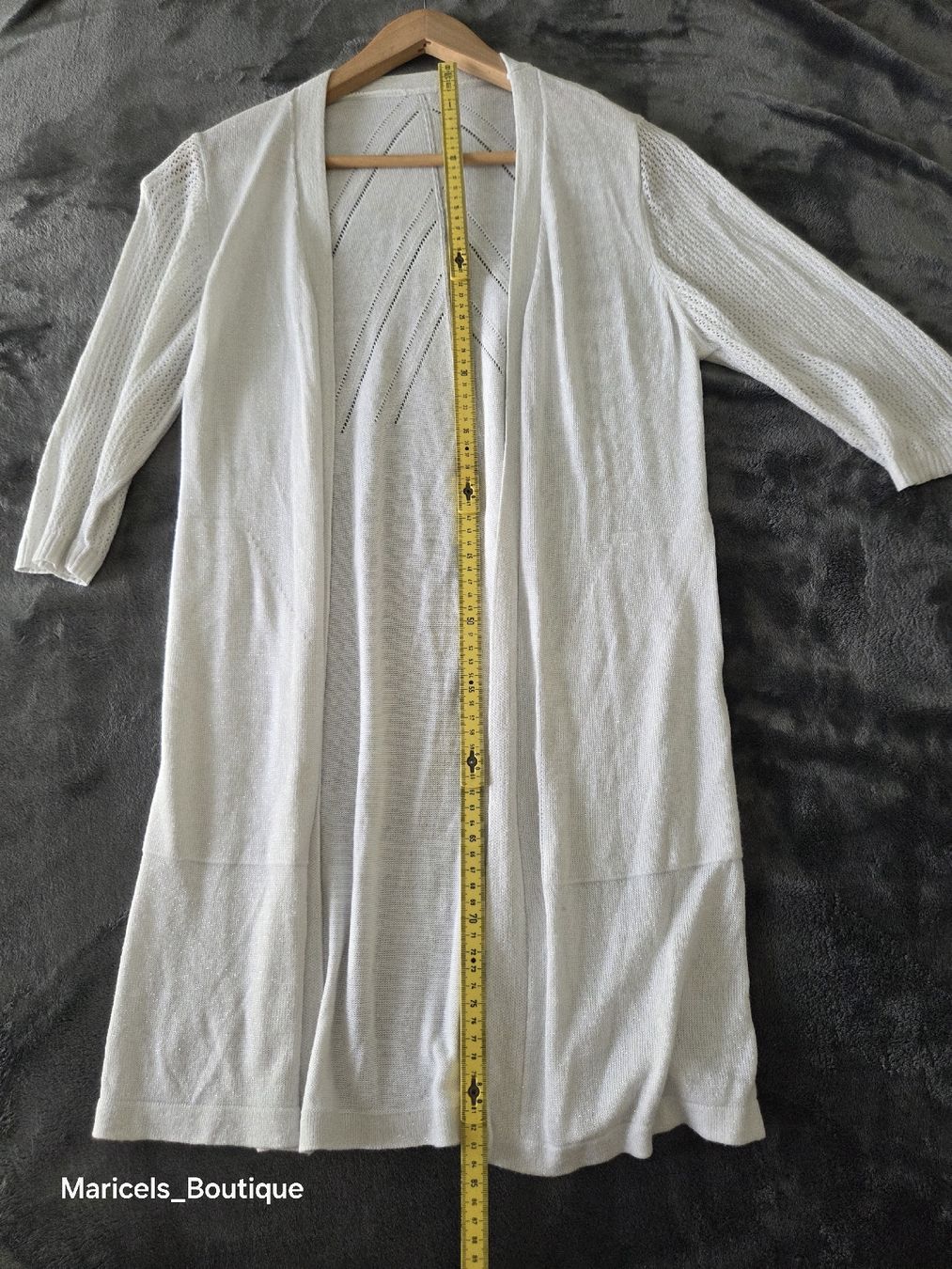 Bolero: Cardigan white short sleeves size S to M with glitter  – Usato da Winterthur venduto da Maricels_Boutique 7