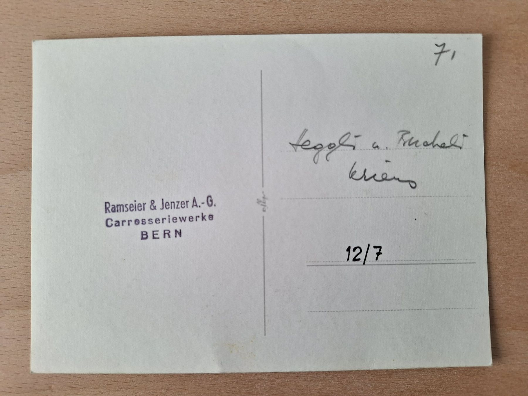 Cartoline postali: Fotokarte, FBW Postauto – Usato da Lohn-Ammannsegg venduto da Beo71 1