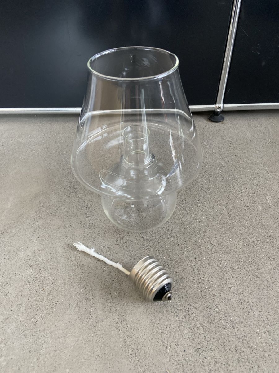 Lampade: Windlicht aus Glas – Usato da Rodersdorf venduto da trueegg 2