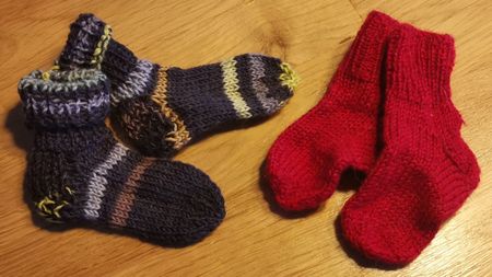 Babysocken Wolle (2 Stk.) / 12