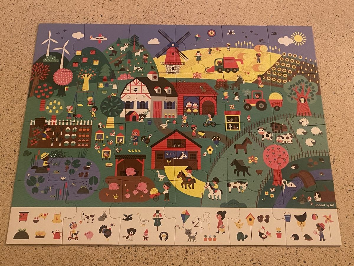 Janod Puzzles: Janod Puzzle Bauernhof mit Suchspiel – Neu (gemäss Beschreibung) aus Maur von Masazh 4