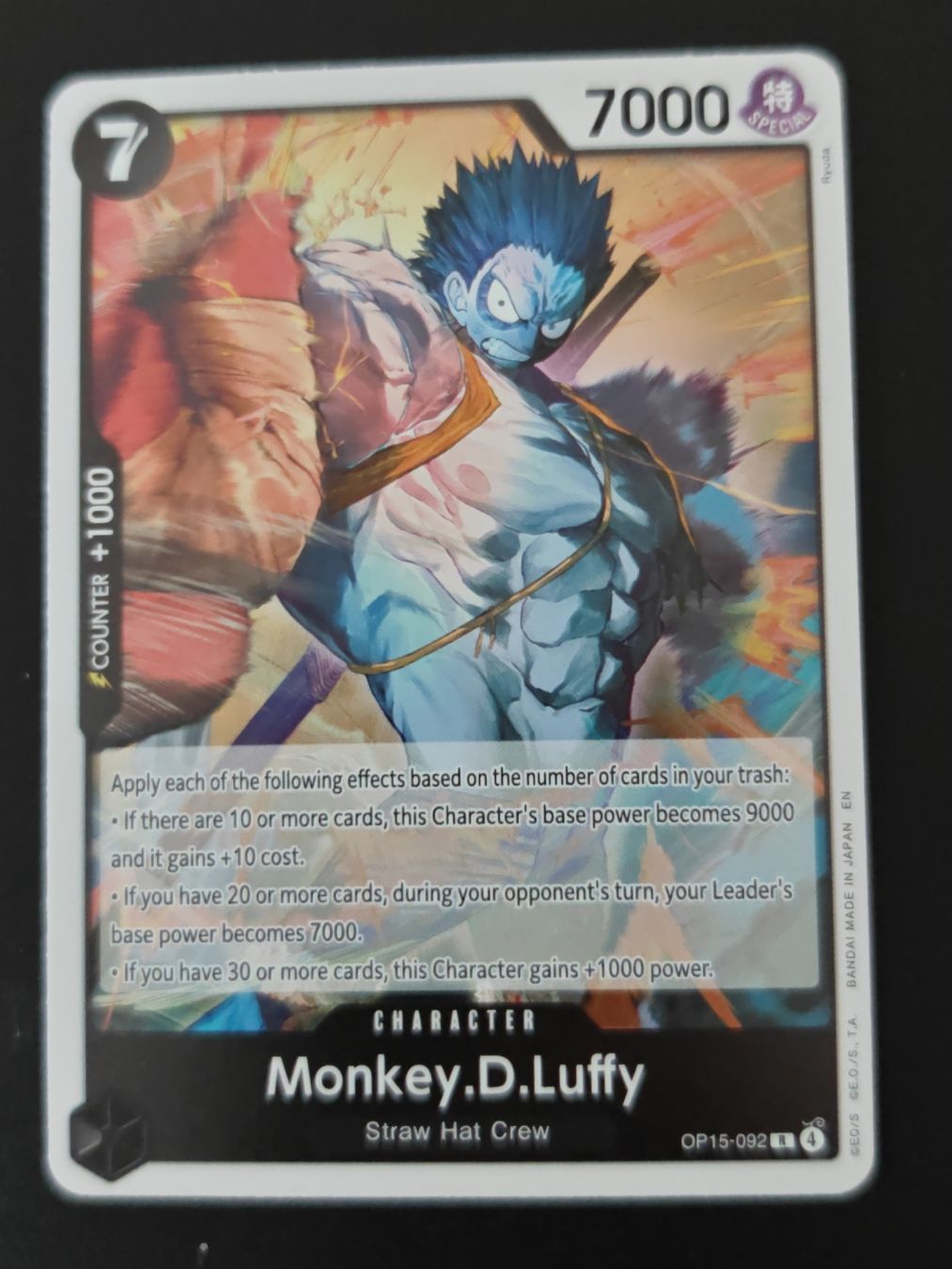 Carte collezionabili: One Piece Monkey.D.Luffy OP15-092 Eng – Usato da Cormondreche venduto da pajojo