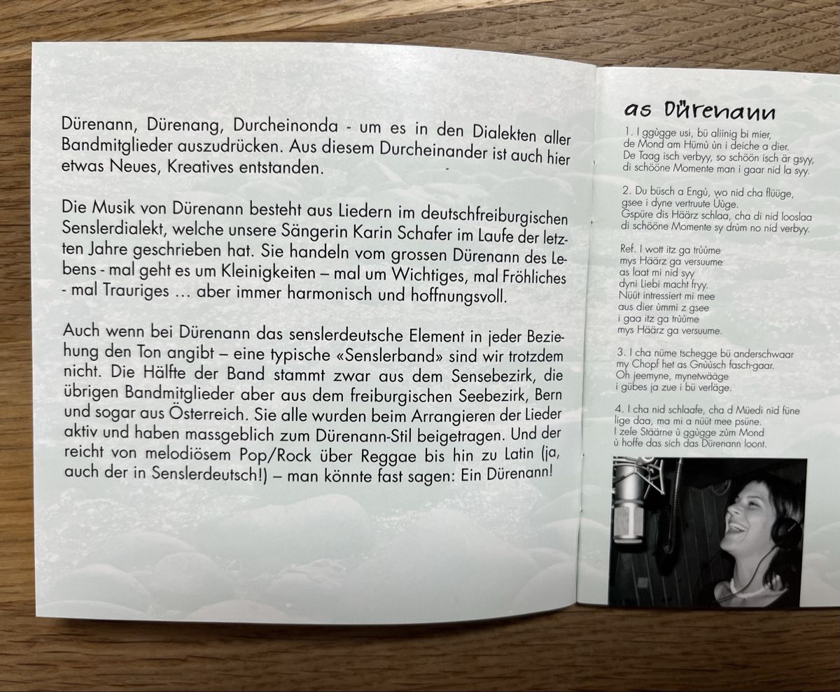 CD: Dürenann - d’seisa - CD – Usato da Posieux venduto da coutset 3
