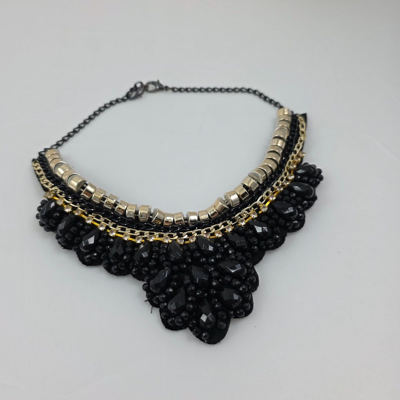 Catenine: Statement Kette Schwarz/Gold/Silber - Blickfang! 569 – Usato da Wald ZH venduto da Martin79 3