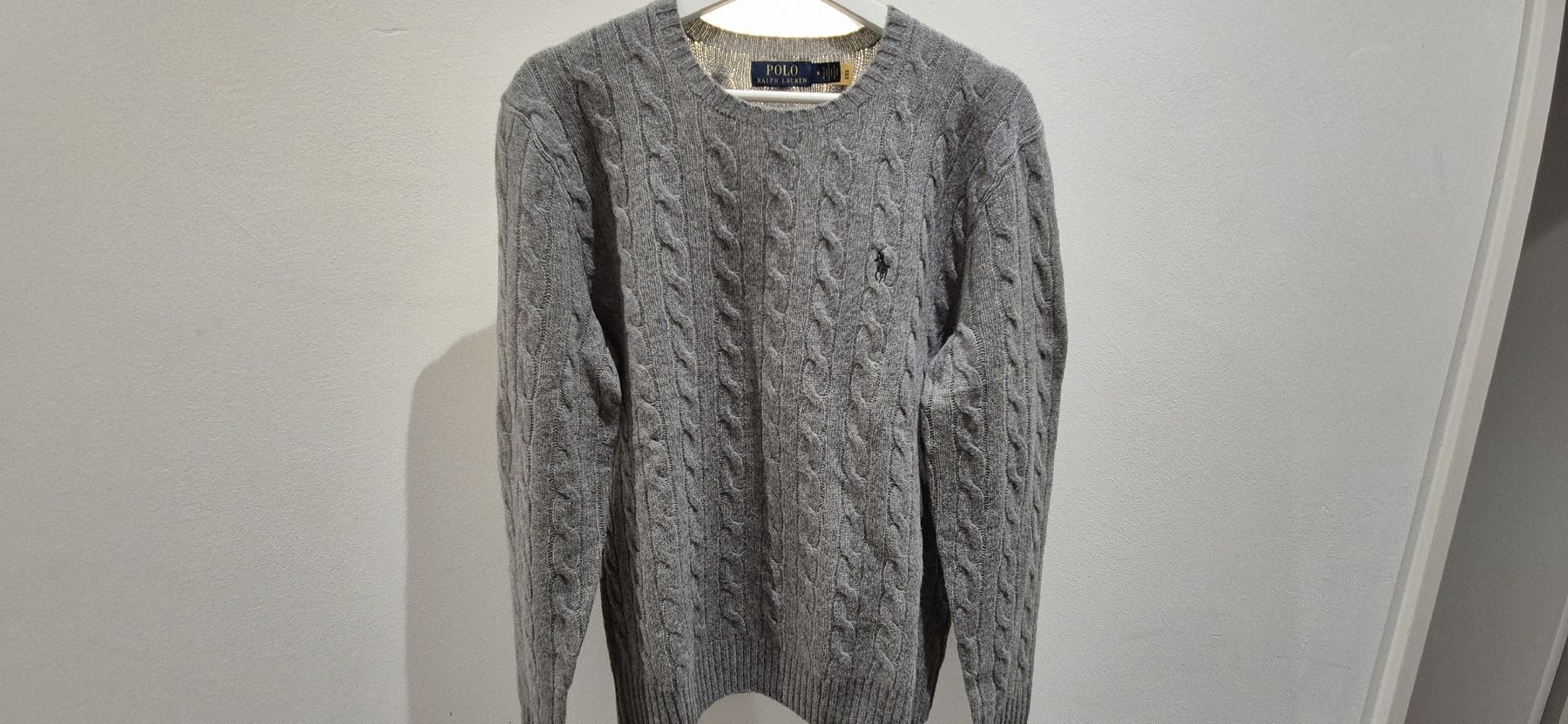 Polo Ralph Lauren Maglioni & Felpe: Kaschmir Wolle Pullover Grau Polo Ralph Lauren – Nuovo e nell'imballaggio originale da Mellingen venduto da ddf97