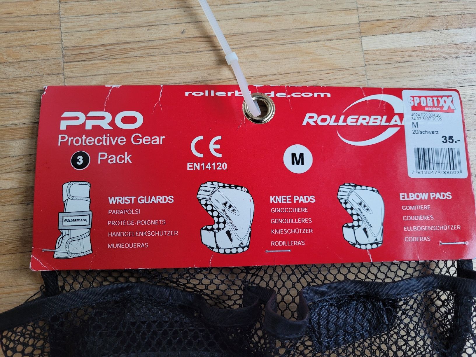 Protezioni & Imbottiture: Rollerblade Schutzausrüstung Gr M 3er Pack – Usato da Uster venduto da 13smiley13 1