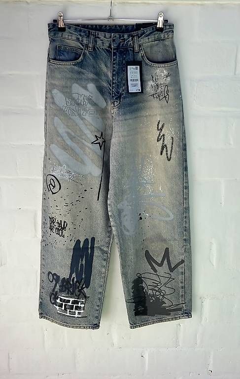 Jeans: Jeans mit Print Neu mit Etikett – Nuovo e nell'imballaggio originale da Tagelswangen venduto da fireiceprincess 4