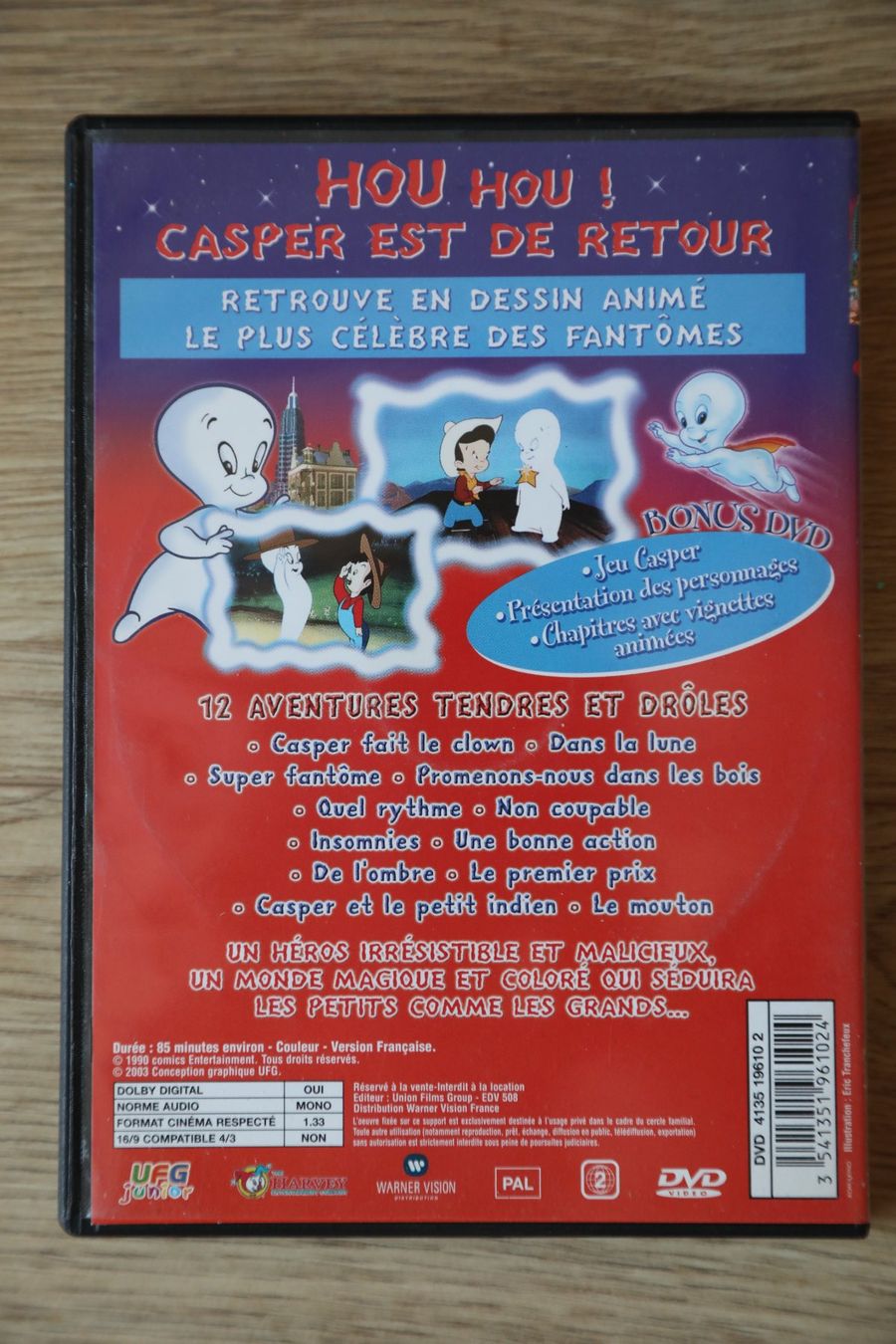 Tutti i DVDs: Lot de 5 DVDs   CASPER             en français – Usato da Porrentruy venduto da tupatup 6