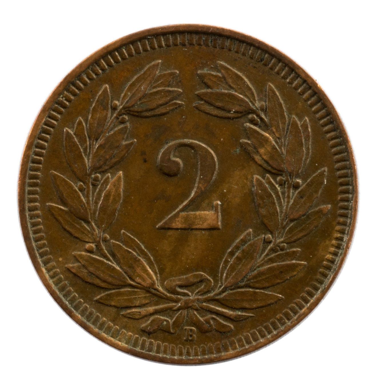 Tutti le monete: Schweiz / Suisse - 2 Rappen - 1915 – Usato da Rotkreuz venduto da Swiss-Coins 1