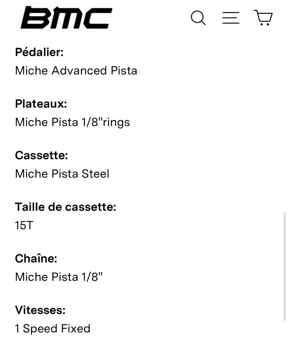 BMC Biciclette: BMC Trackmachine AL ONE – Nuovo (secondo la descrizione) da Pieterlen venduto da tom_8d86 4
