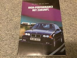 BMW M3 Coupé Faltprospekt 8 Seiten 2/1992