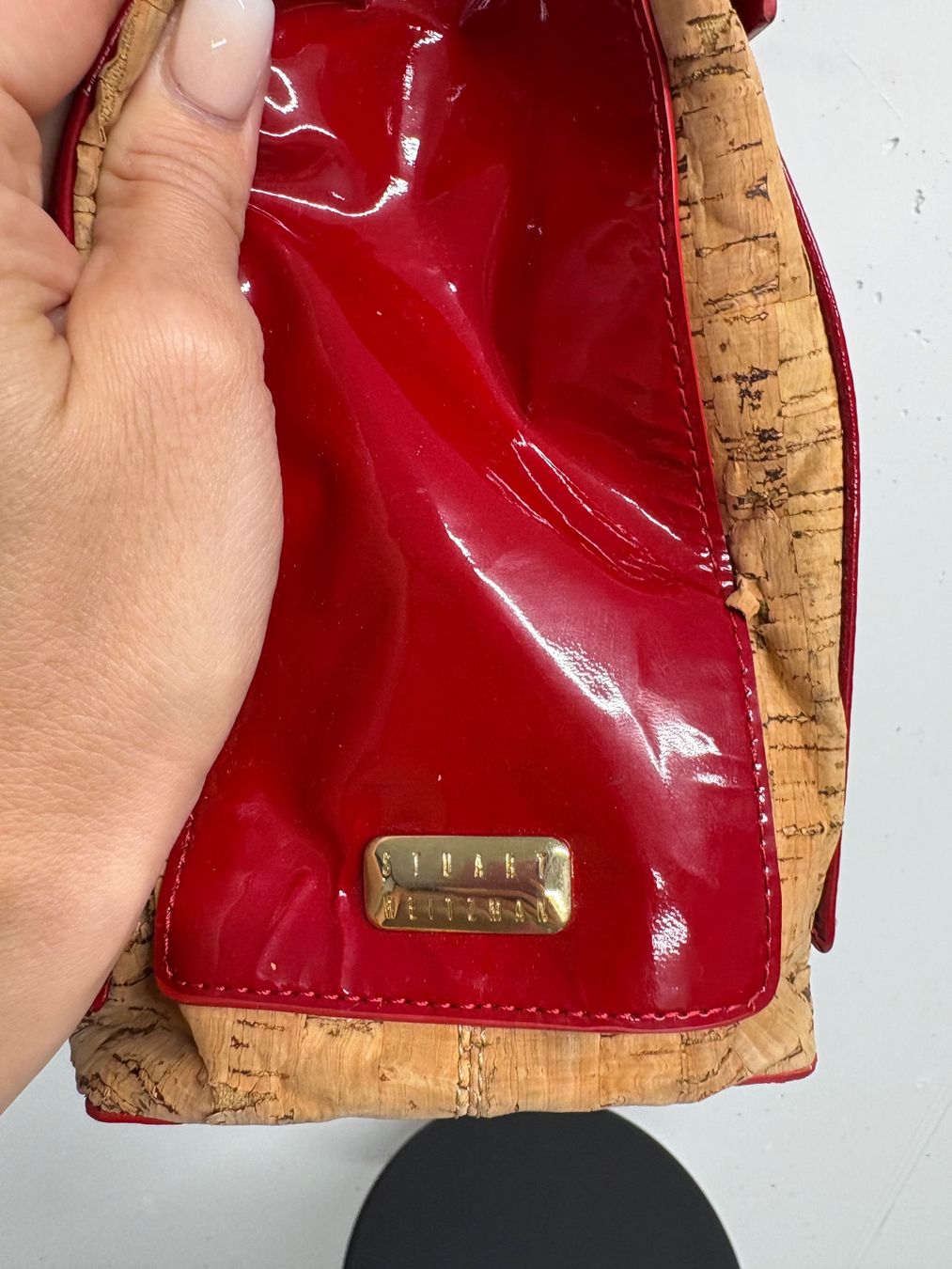 Stuart Weitzman Borse da donna: Stuart Weitzman Handtasche rot Lackleder Tasche – Usato da Regensdorf venduto da secondchancefashion 5