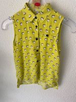 Sehr angenehme Mädchen-Bluse aus Viskose, 134cm, Brief