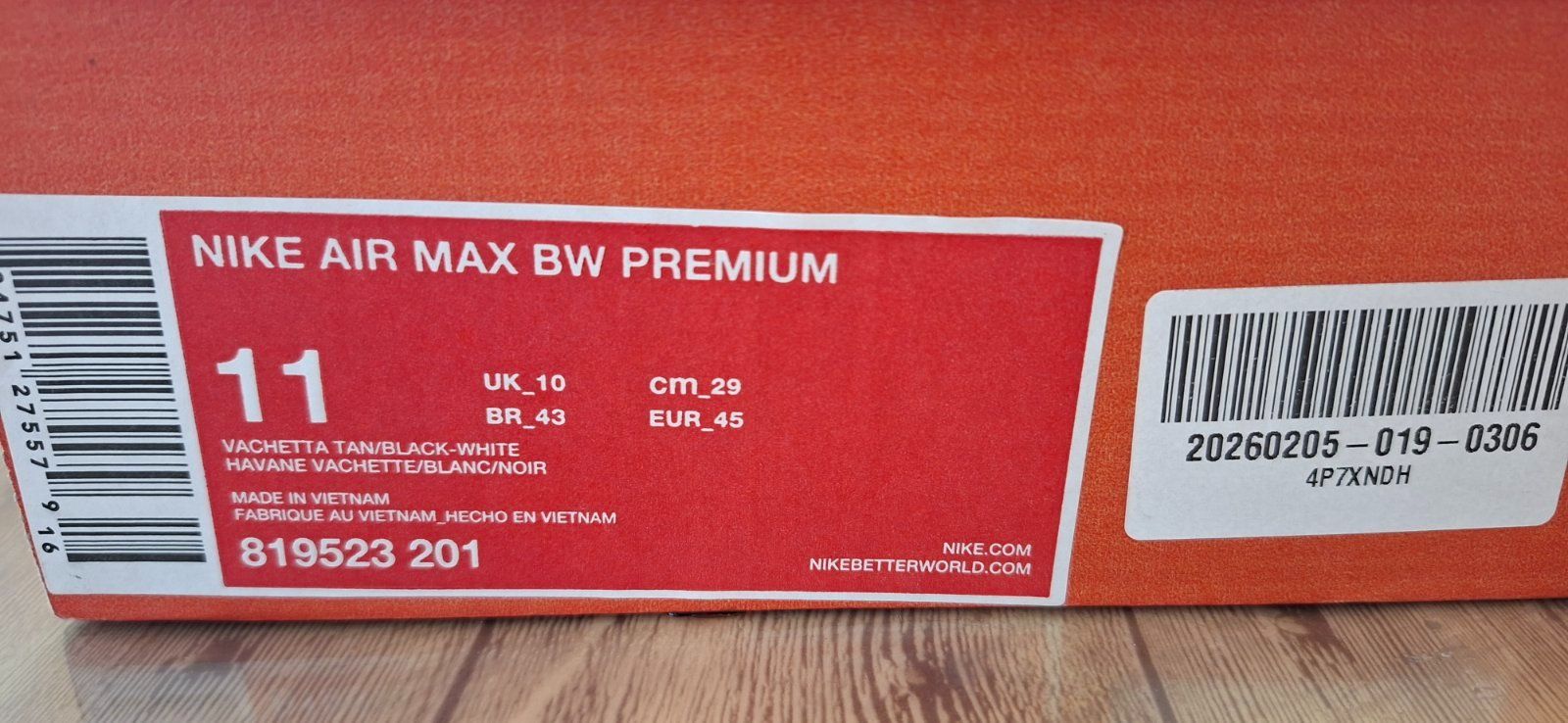 Nike Herrenschuhe: Nike Air Max BW Vachetta Tan – Neu (gemäss Beschreibung) aus Aesch BL von Pendrive 5