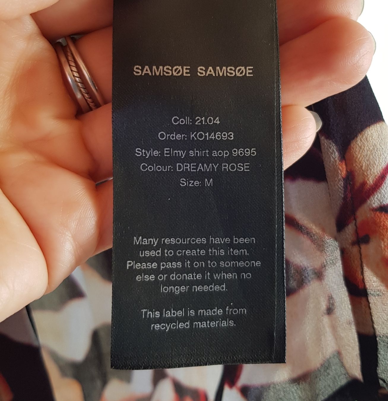 Samsøe Samsøe Blusen: Leichte Bluse Samsoe Samsoe Gr S Viscose – Neu (gemäss Beschreibung) aus Menznau von Valinor 4