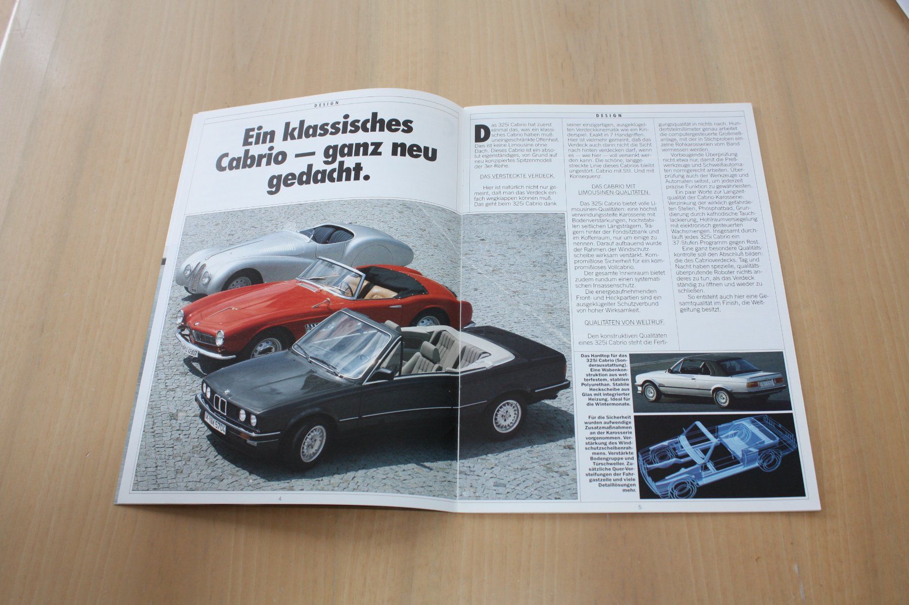 BMW Documenti: BMW 325i Cabrio Broschüre 1987 – Usato da Wikon venduto da erwin400 2