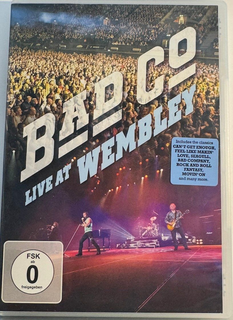 Tutti i DVDs: DVD BAD CO LIVE AT WEMBLEY – Usato da Wisen venduto da gigisna