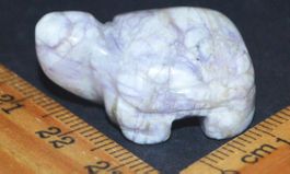 Deko – Heilsteine F-488 – Schildkröte – Purple White Jade