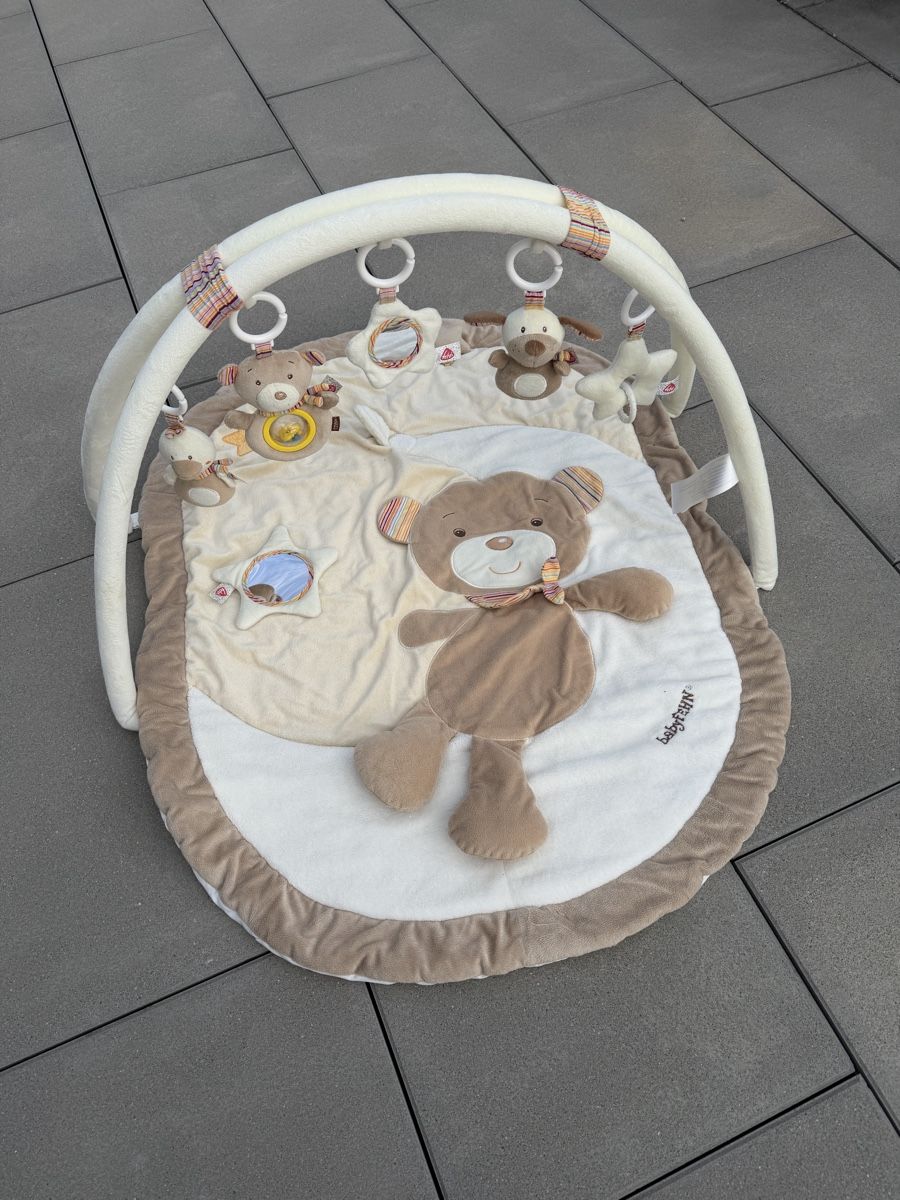 Tiro con l'arco: Spielbogen Fehn mit Krabbeldecke beige – Nuovo (secondo la descrizione) da Vogelsang AG venduto da VirolaSG 1