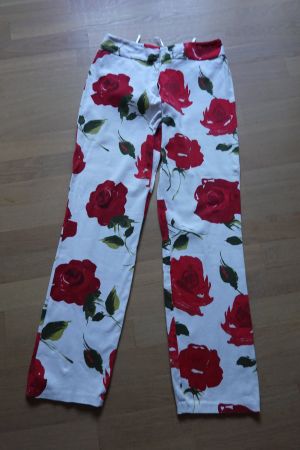 spezielle Jeans von More&More Hose - 40 - mit Rosenmuster