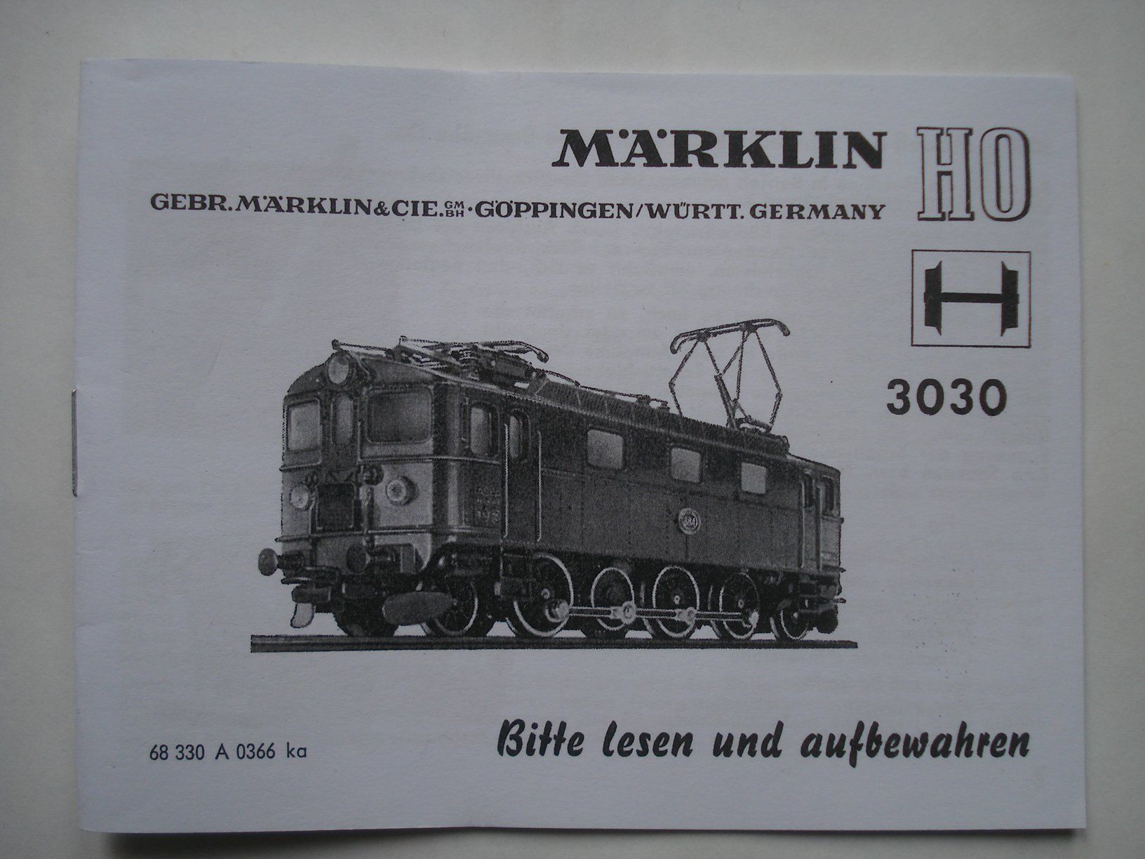 Märklin Modelleisenbahnen: Märklin Betriebsanleitung 3030 – Gebraucht aus Frauenfeld von Fixtrix