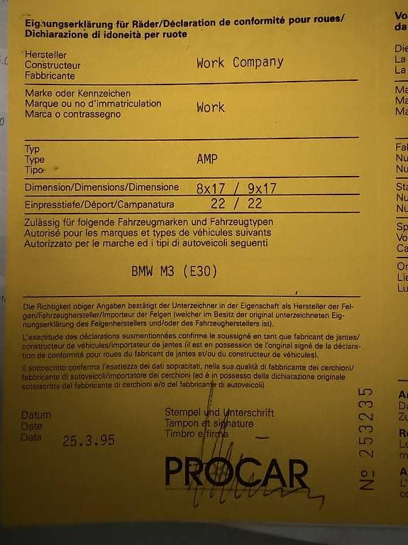 Cerchioni: Work Felgen für Bmw M3 E30 – Usato da Altstätten SG venduto da Garage_Bergerspeed 4