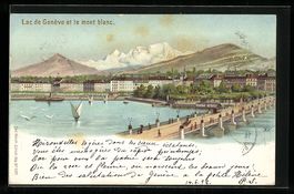 Litho Künzli Nr. 5017: Lac de Genève e