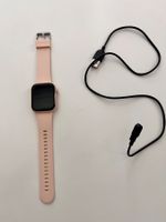 Smartwatch in Rosa mit Ladekabel gebrauchter Zustand