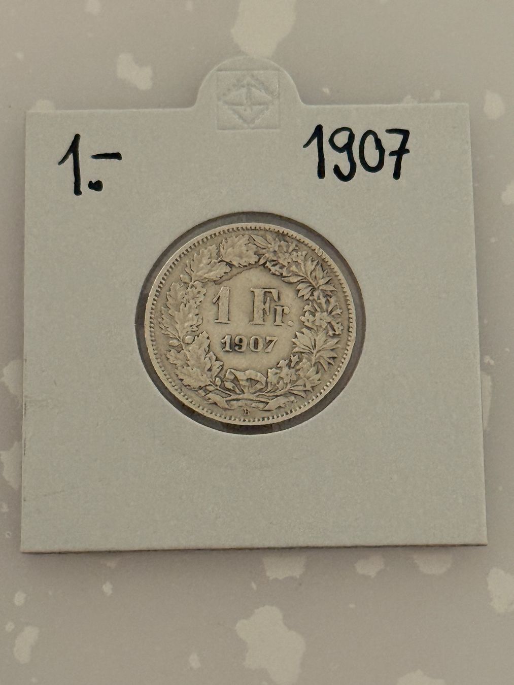 Alle Münzen: 1 Franken 1907 – Gebraucht aus Wallisellen von SWISS_SILVER1
