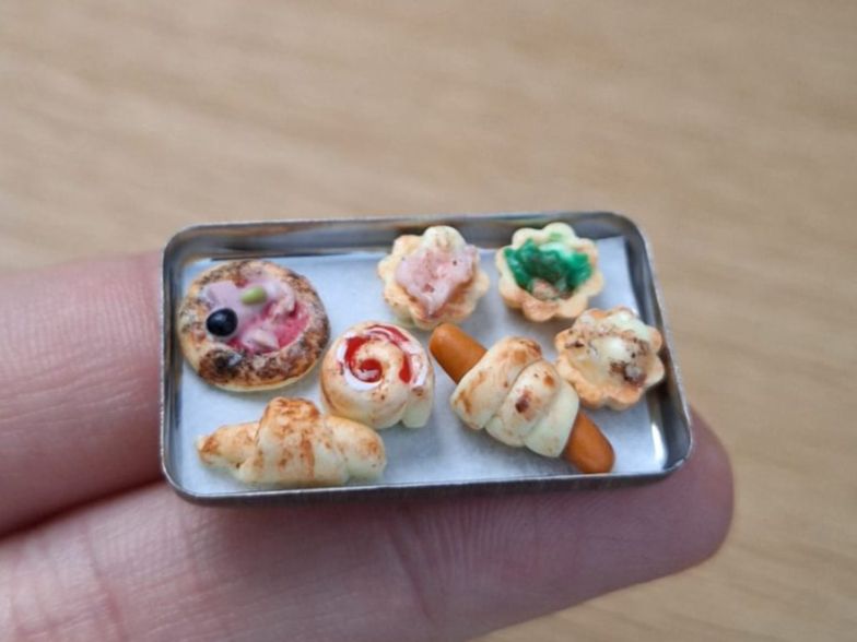 Puppenhäuser & -möbel: Backblech mit Apero Gebäck Handgemacht – Neu (gemäss Beschreibung) aus Zürich von HandmadeTinyFood 3