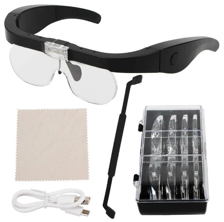 Altro per Ottica: Lupenbrille mit Licht 1.5X bis 5X – Nuovo e nell'imballaggio originale da Châtelaine venduto da topshop.switzerland 3