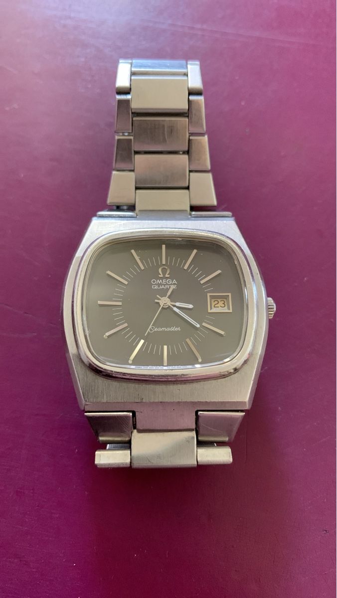 Omega Orologi: Omega Seamaster TV Dial Quartz Ref. 196.0090 – Usato da Worblaufen venduto da Invintage64 1