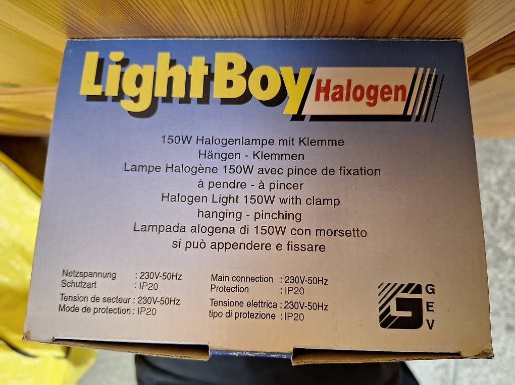 Lampade: LightBoy Halogen 150W Lampe – Nuovo e nell'imballaggio originale da Niederglatt ZH venduto da Bobsli 1