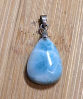 Larimar Anhänger mit Metallöse