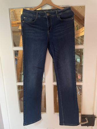 Street One Damen Jeans Gr. 30 dunkelblau Stretch