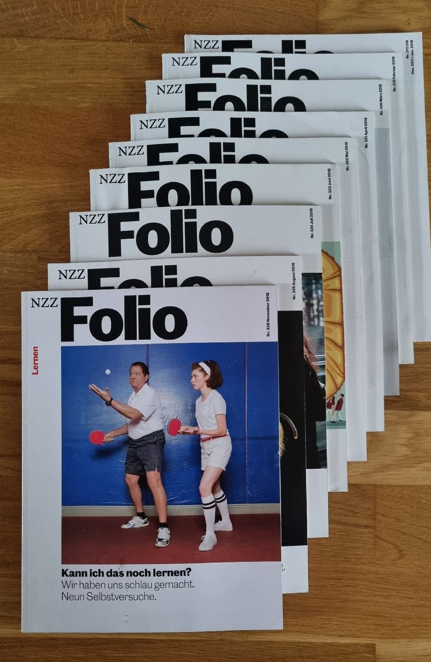 Riviste & Magazine: NZZ Folio 2018 - 9 Ausgaben – Usato da Sutz venduto da Rawypp