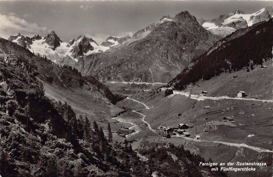 Cartoline postali: Fernigen an der Sustenstrasse, um 1940-45 – Usato da Frauenfeld venduto da POML
