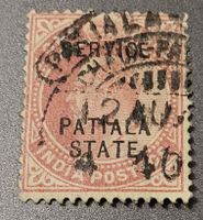 Indien - Patiala Staate 1903 alte briefmarke