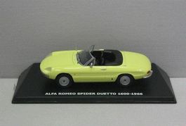 Alfa Romeo Duetto Spider 1966-1969 gelb    1:43 von Maxi Car