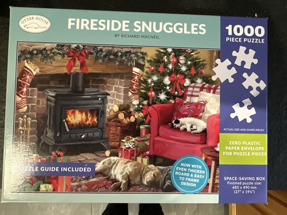 Puzzle: Weihnachtspuzzle Hund und Katze – Usato da Magden venduto da Suki_