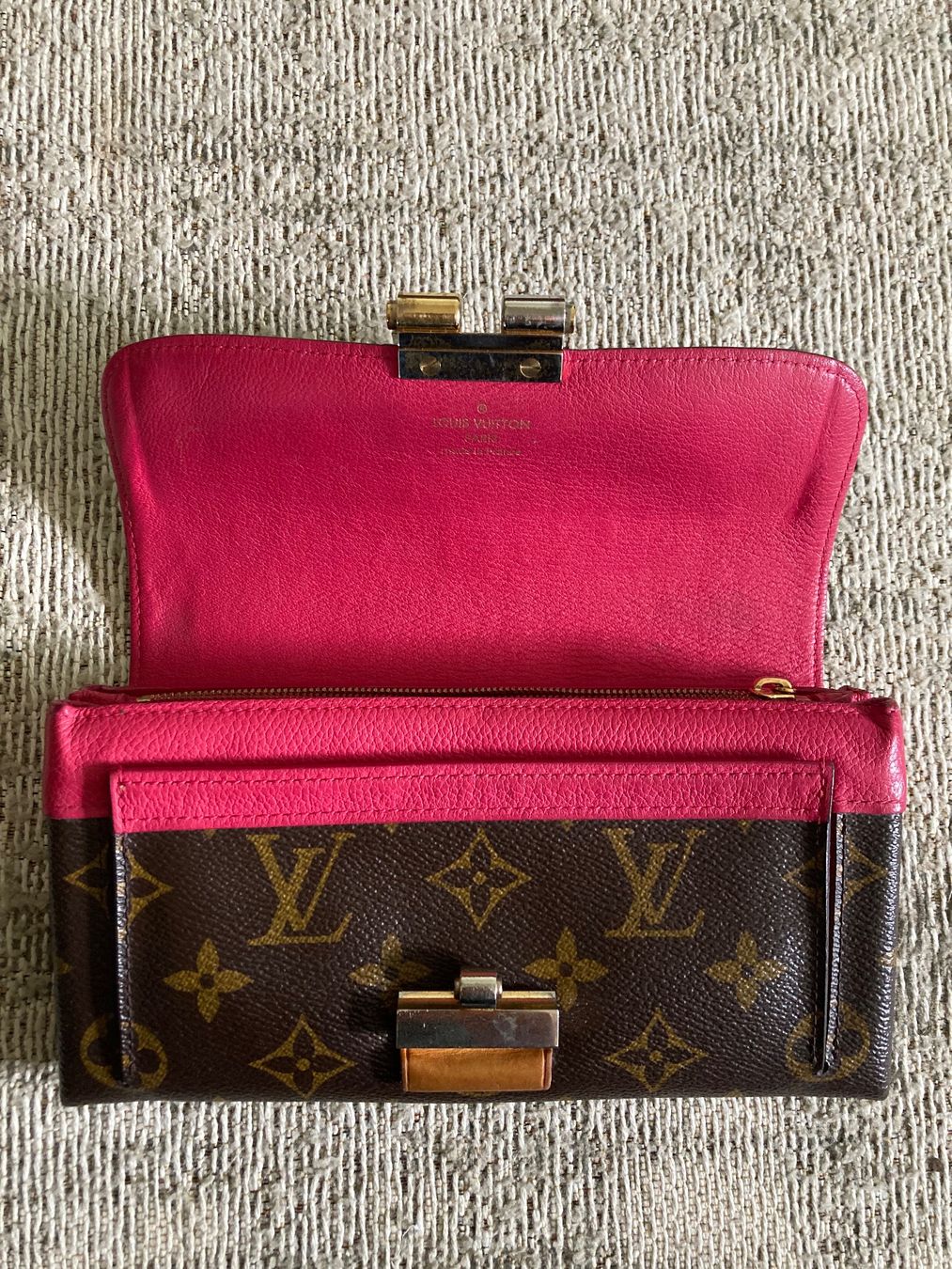 Louis Vuitton Portamonete: Louis Vuitton fuchsia monogram canvas elysee wallet – Usato da Turbenthal venduto da Seeb7 3