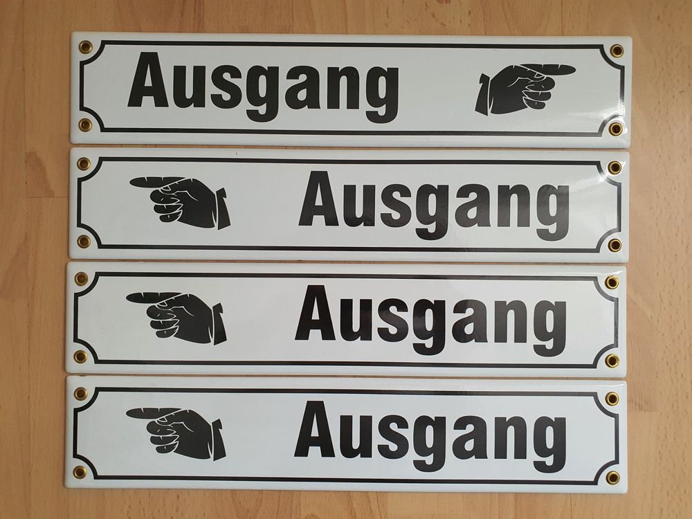 Wolfpack Schild 'Ausgang' Mit Treppenpfeil – 30 X 21 Cm, Normgerecht Nach DIN