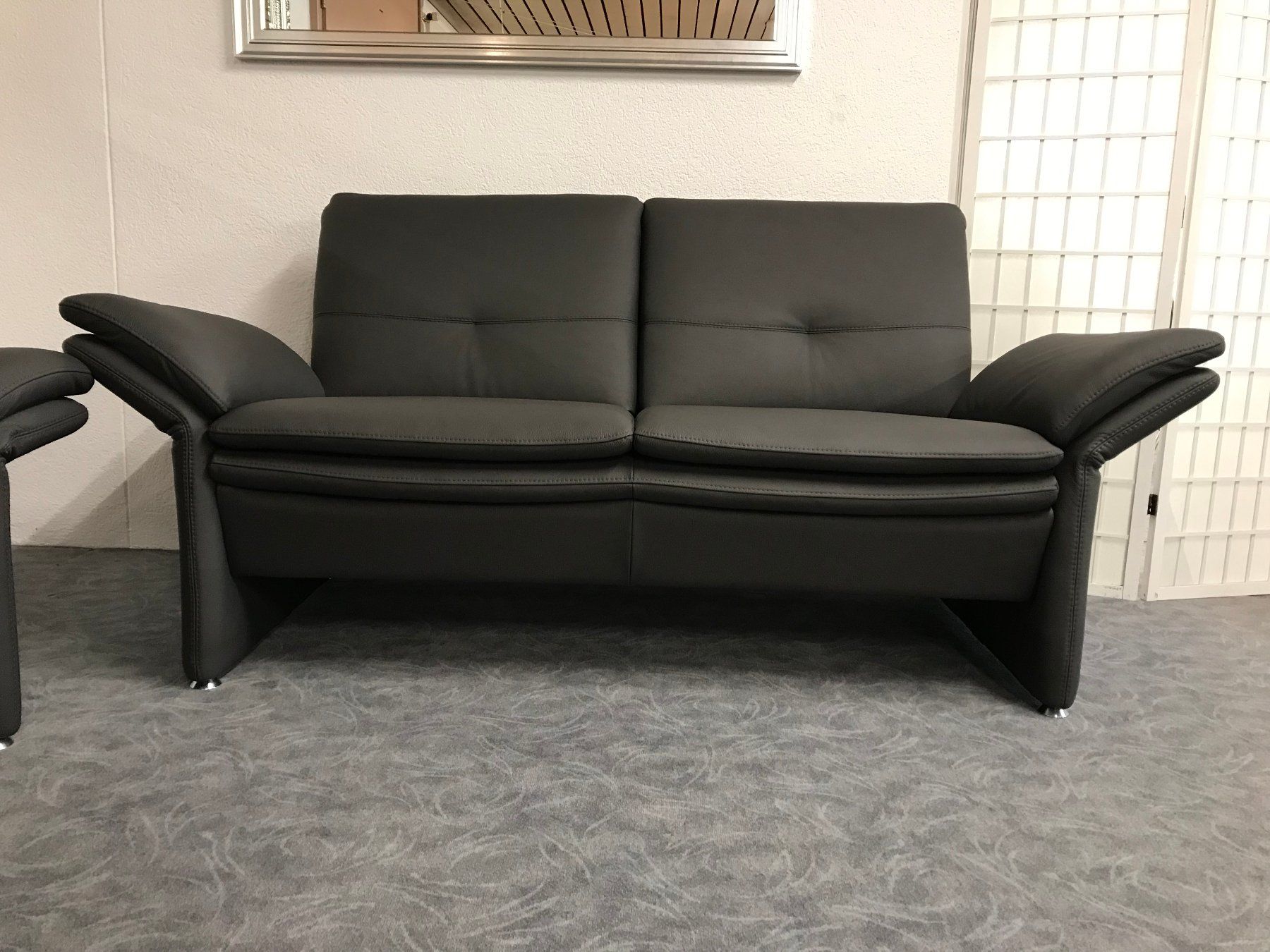 Divani: 2er und 2.5er Sofa FLORIS echtes Leder anthrazit – Nuovo (secondo la descrizione) da Unterentfelden venduto da moebelrufli 7