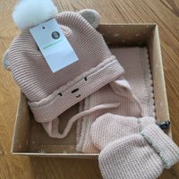 Vertbaudet Set Mütze Schal Handschuhe 12-18 moate Neu